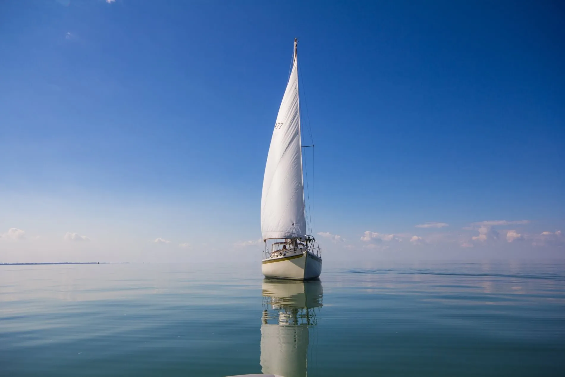 sailboat in irons